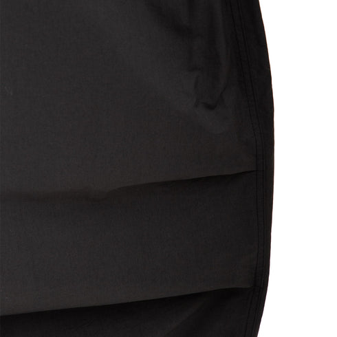 Amomento Cotton Nylon Wide Capri Pants Black AM24FWM14PT Degli Uberti